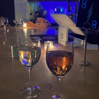 La Dive - two glasses of wine on a bar - Beer, Wine & Spirits Near Me - Seattle, Washington La Dive - two glasses of wine on a bar - Beer, Wine & Spirits Near Me - Seattle, Washington