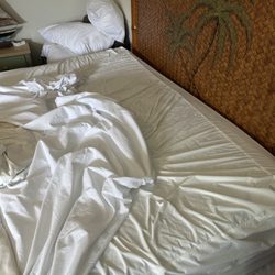 Continental Motel & Apartments - The Queen sheet that doesn't fit the DIRTY king mattress.