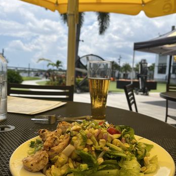 Ulele - Three Sisters Garden Salad with shrimp. - New American Near Me - Tampa, Florida