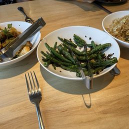 Dry Fried Cauliflower 干煸菜花string beans with pickled cabbage, fried rice