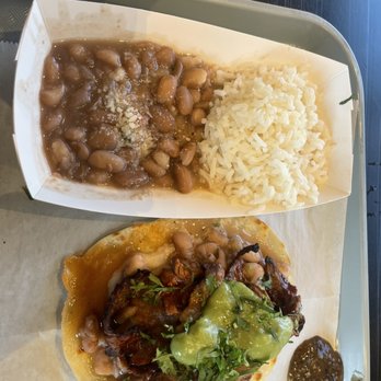 Fonda Moderna - Cecina taco  $5 (added rice and beans) - Seafood Near Me - Tustin, California