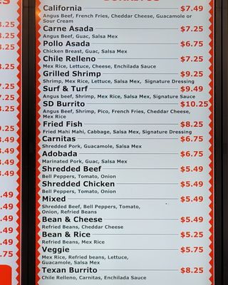 Menu photo 8 Valerie’s Taco Shop Plano, TX