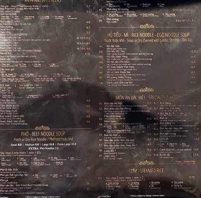 Menu photo 8 B's Kitchen Fine Vietnamese Cuisine Vaughan, ON Menu photo 8 B's Kitchen Fine Vietnamese Cuisine Vaughan, ON