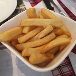 Pizza Napoli - French fries included with the bucket of mussels