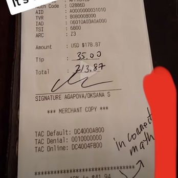 Rumi's Kitchen - Incorrect math on receipt for tip % .... Scam - Persian/Iranian Near Me - Atlanta, Georgia Rumi's Kitchen - Incorrect math on receipt for tip % .... Scam - Persian/Iranian Near Me - Atlanta, Georgia