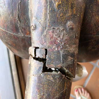 Custom Antiques Restoration - Tail before repair. - Furniture Repair Near Me - Santa Ana, California