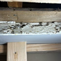 Wall secured to drywall.
