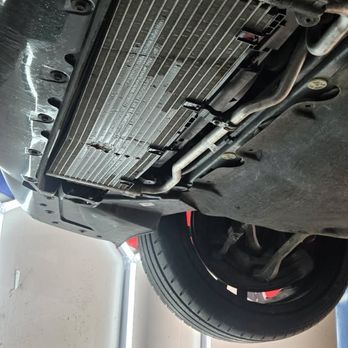 Enzo's Garage - Damaged oil cooler (not it's not the radiator) - Auto Repair Near Me - Rancho Cucamonga, California Enzo's Garage - Damaged oil cooler (not it's not the radiator) - Auto Repair Near Me - Rancho Cucamonga, California
