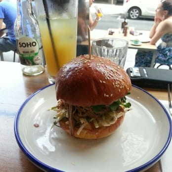 Two Birds One Stone - Pulled pork roll. Yum. - Cafes Near Me - South Yarra, VIC