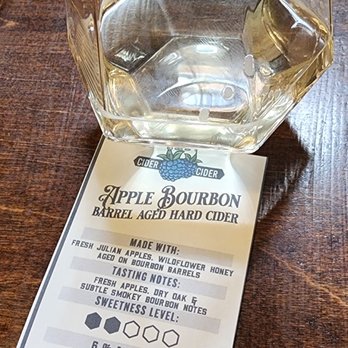 Batch Mead - Taster of Apple bourbon-barrel hard cider - Meaderies Near Me - Temecula, California