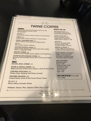 Menu photo 4 Twins Coffee Langley, BC Menu photo 4 Twins Coffee Langley, BC