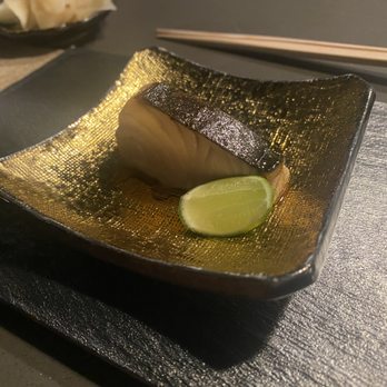 Omakase By Aung - Spanish Mackerel (cooked) with lime - Sushi Bars Near Me - Honolulu, Hawaii