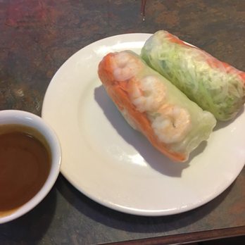 Viet Kitchen - Spring rolls...fresh & light with warm peanut sauce - Vietnamese Near Me - Mandeville, Louisiana