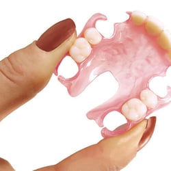 Smile Bright Denture Center Everett - TCS Flexible Partial Denture. No Metal, Cosmetically Appealing