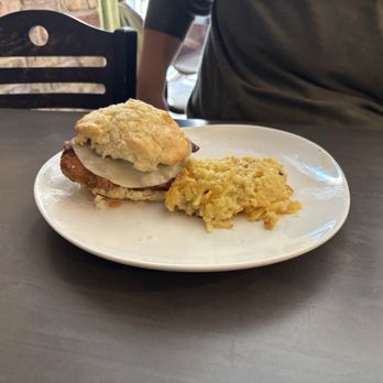 Brewed - Magnolia Chicken Biscuit and hashbrown casserole - Coffee & Tea Near Me - Fort Worth, Texas