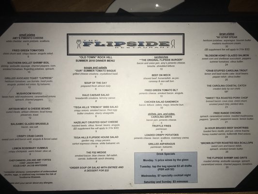 Menu photo 7 The Flipside Restaurant Rock Hill, SC
