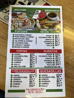 Menu photo 8 Hidalgo's Kitchen Colorado Springs, CO Menu photo 8 Hidalgo's Kitchen Colorado Springs, CO