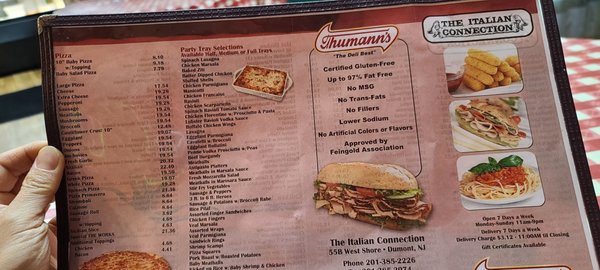 Menu photo 2 Italian Connection Pizza Dumont, NJ