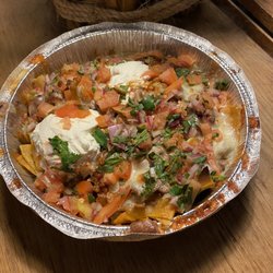 Delicious beef nachos