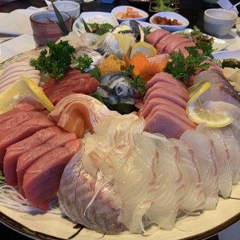 Miyako - This is the variety platter valued around $190. Good assortment of sashimi - Japanese Near Me - La Habra, California Miyako - This is the variety platter valued around $190. Good assortment of sashimi - Japanese Near Me - La Habra, California