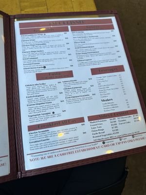 Menu photo 4 5 Spot Seattle, WA
