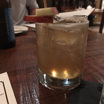 Soco Thornton Park - The Sir Isaac, a tasty bourbon drink with apple cider. - Southern Near Me - Orlando, Florida