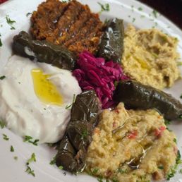 Mezze platter, all fantastic Mezze platter, all fantastic
