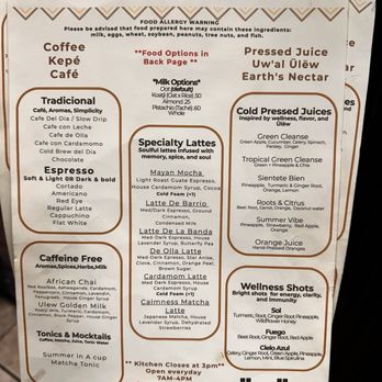 Ulew Coffee & Juice - Menu 1/2 Nov 2025 - Coffee & Tea Near Me - Los Angeles, California Ulew Coffee & Juice - Menu 1/2 Nov 2025 - Coffee & Tea Near Me - Los Angeles, California