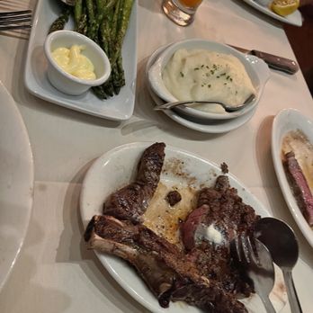 Ruth's Chris Steak House - COWBOY RIBEYE* (some missing), GARLIC MASHED, GRILLED ASPARAGUS - Steakhouses Near Me - Honolulu, Hawaii Ruth's Chris Steak House - COWBOY RIBEYE* (some missing), GARLIC MASHED, GRILLED ASPARAGUS - Steakhouses Near Me - Honolulu, Hawaii