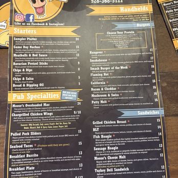 Moose Henri's - Front of menu - American Near Me - Lakeside, Arizona