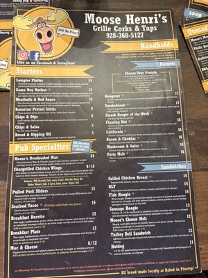 Menu photo 2 Moose Henri's Lakeside, AZ