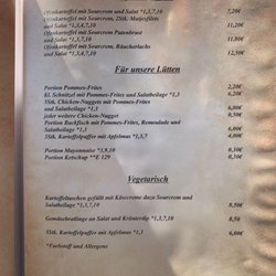 Dat Dünenhuus - Speisekarte