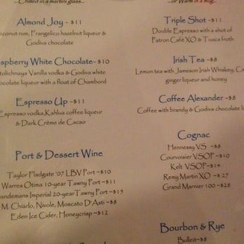 Surf Seafood - I love drinks for dessert...mmmmmmmm - Seafood Near Me - Nashua, New Hampshire