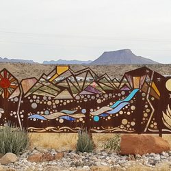 Gallery Chisos - Art outside the gallery. Local artists too! It has a nice collection. Variety of gifts, and things to remember your trip to Big Bend.