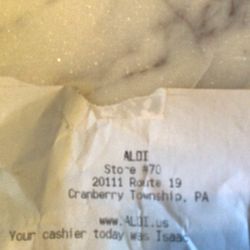 ALDI - Cashier: Isaac noted.