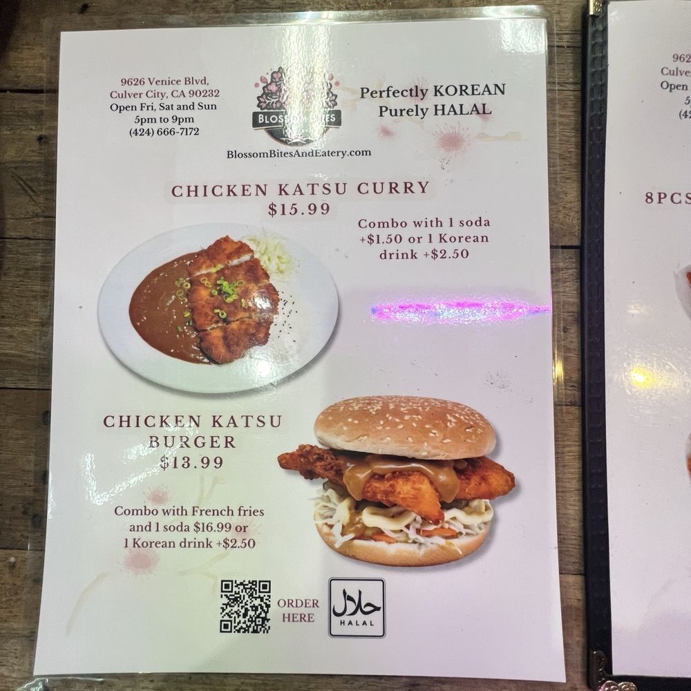 Blossom Bites & Eatery - Menu - Halal Near Me - Culver City, California