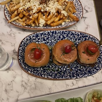 Baraki - BEEF SLIDERS and GREEK FRIES - Cocktail Bars Near Me - New York, New York Baraki - BEEF SLIDERS and GREEK FRIES - Cocktail Bars Near Me - New York, New York