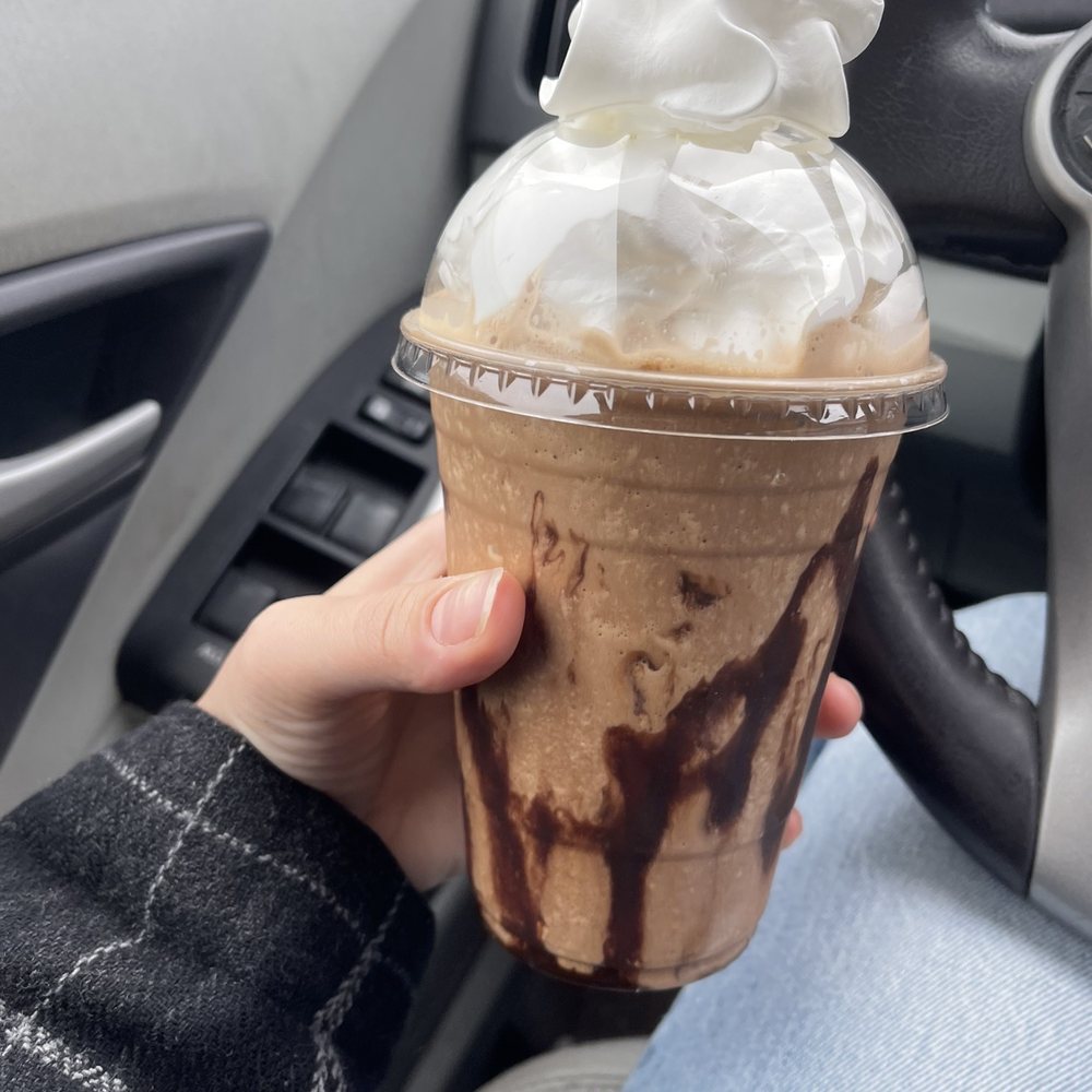 Frozen mocha with 2 extra shots and whip Frozen mocha with 2 extra shots and whip
