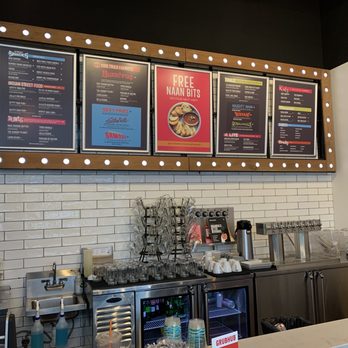 Curry Up Now - Interior plus menu boards - Indian Near Me - Decatur, Georgia