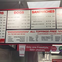 Five Guys - New prices - July 2022. I mean talking about high! It's more then Shake Shack now.