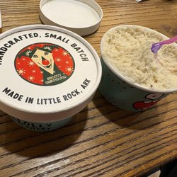 Groovy Greyhound Coffee & Creamery - Eggnog flavored ice cream (seasonal and delicious)