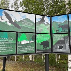 Alaska Pipeline - Information board