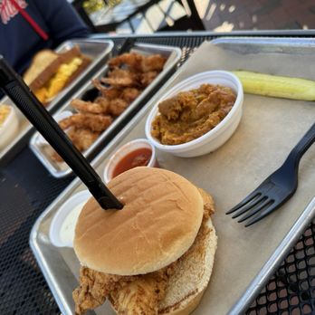 casualbird - Buffalo chicken tender sandwich - tenders were so seasoned and fried perfectly - Cafes Near Me - DAYT BCH SH, Florida