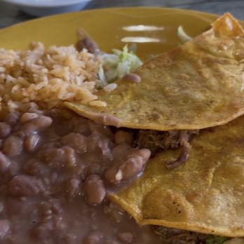 Blue Bonnet Restaurant - the Gluten Free Quesabirra Tacos with rice and beans - Mexican Near Me - Denver, Colorado Blue Bonnet Restaurant - the Gluten Free Quesabirra Tacos with rice and beans - Mexican Near Me - Denver, Colorado