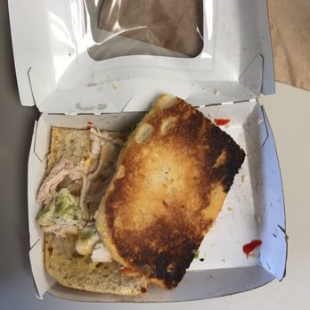 Panera Bread - Gave them my bag for them to check for my side that I didn't get, I went back to work with the box completely open and chicken everywhere. - Sandwiches Near Me - Port Jefferson Station, New York Panera Bread - Gave them my bag for them to check for my side that I didn't get, I went back to work with the box completely open and chicken everywhere. - Sandwiches Near Me - Port Jefferson Station, New York
