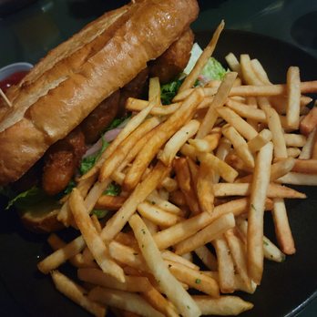 Crooked Gaff Kitchen - Shrimp Po Boy with house fries - Seafood Near Me - Whittier, California