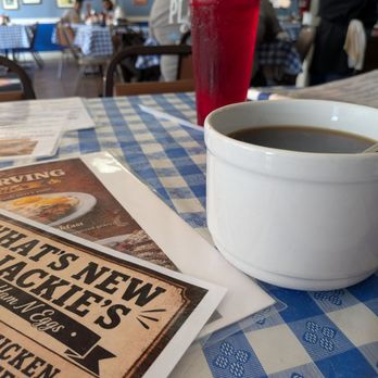 Jackie's Ham 'n Eggs - Coffee mug, giant! They have different sizes though - Breakfast & Brunch Near Me - Lewisville, Texas