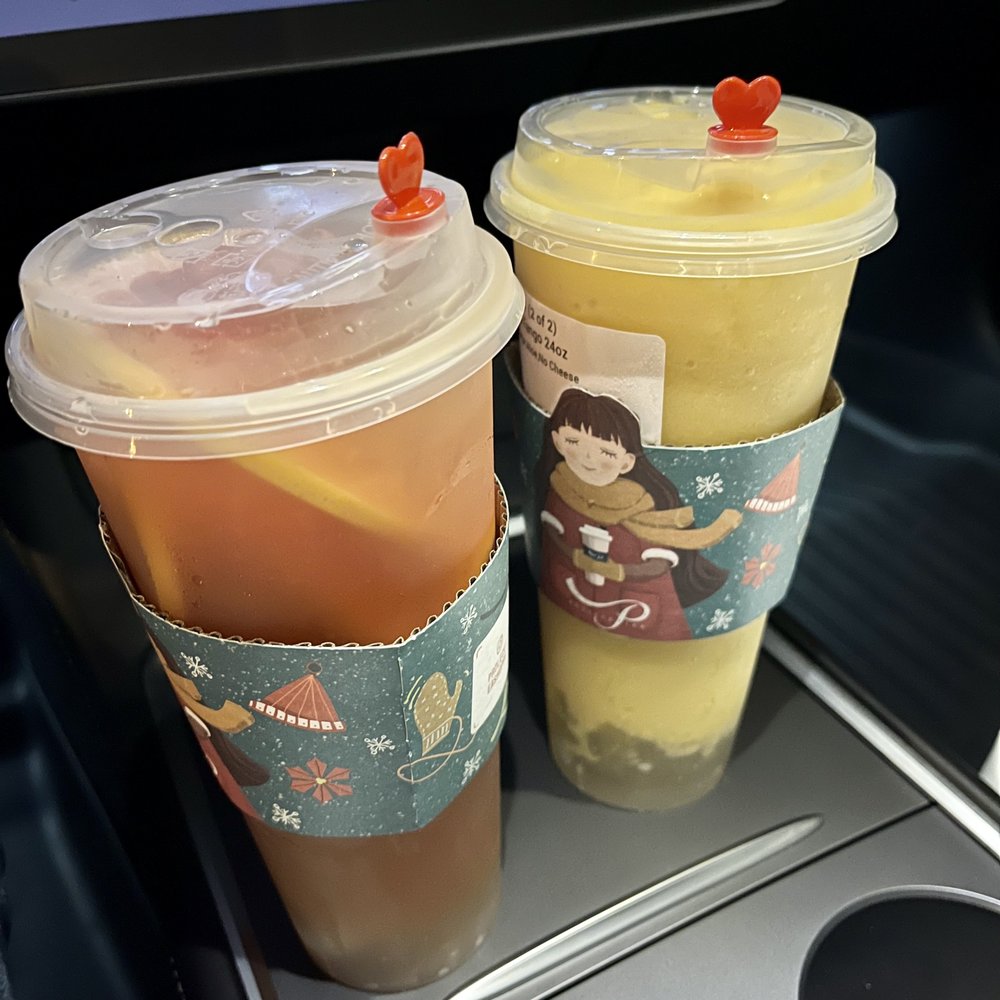 Prolece Tea - Grapefruit Tea and Mango Tango - Bubble Tea Near Me - Pasadena, California
