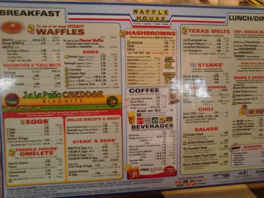 Menu photo 1 Waffle House Tallahassee, FL Menu photo 1 Waffle House Tallahassee, FL