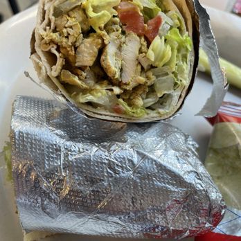 Al's Deli - Chicken "schwarma" wrap with charged-for garlic sauce (can you see it?). - Delis Near Me - Cleveland, Ohio Al's Deli - Chicken "schwarma" wrap with charged-for garlic sauce (can you see it?). - Delis Near Me - Cleveland, Ohio